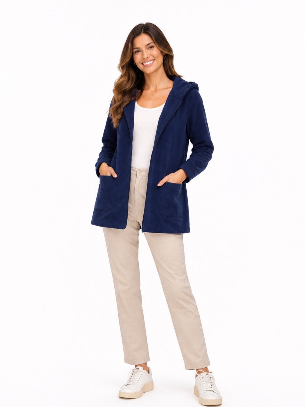 LOFT Dark Blue Open Front Jacket